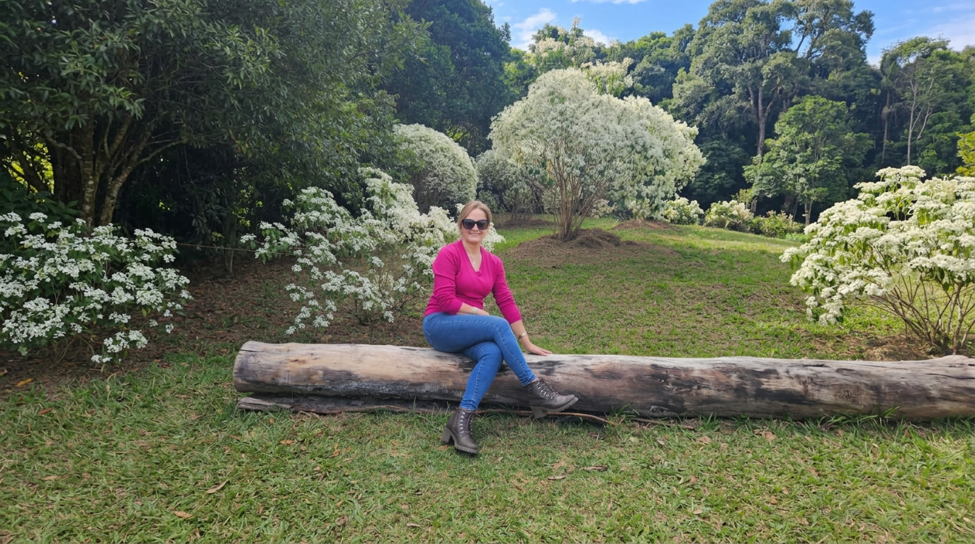 Pierángeli Gómez Acuña em ambiente acolhedor